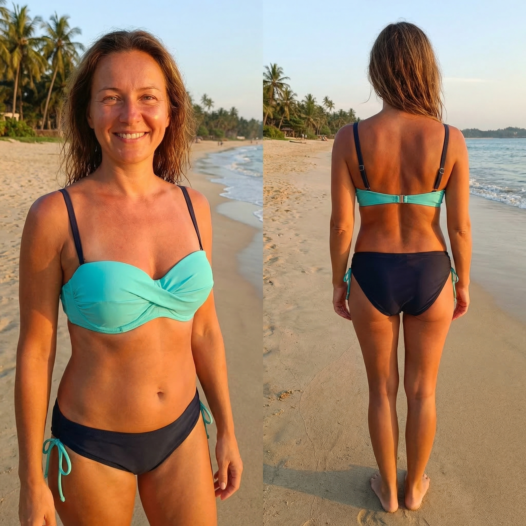 Дамски бански половинки