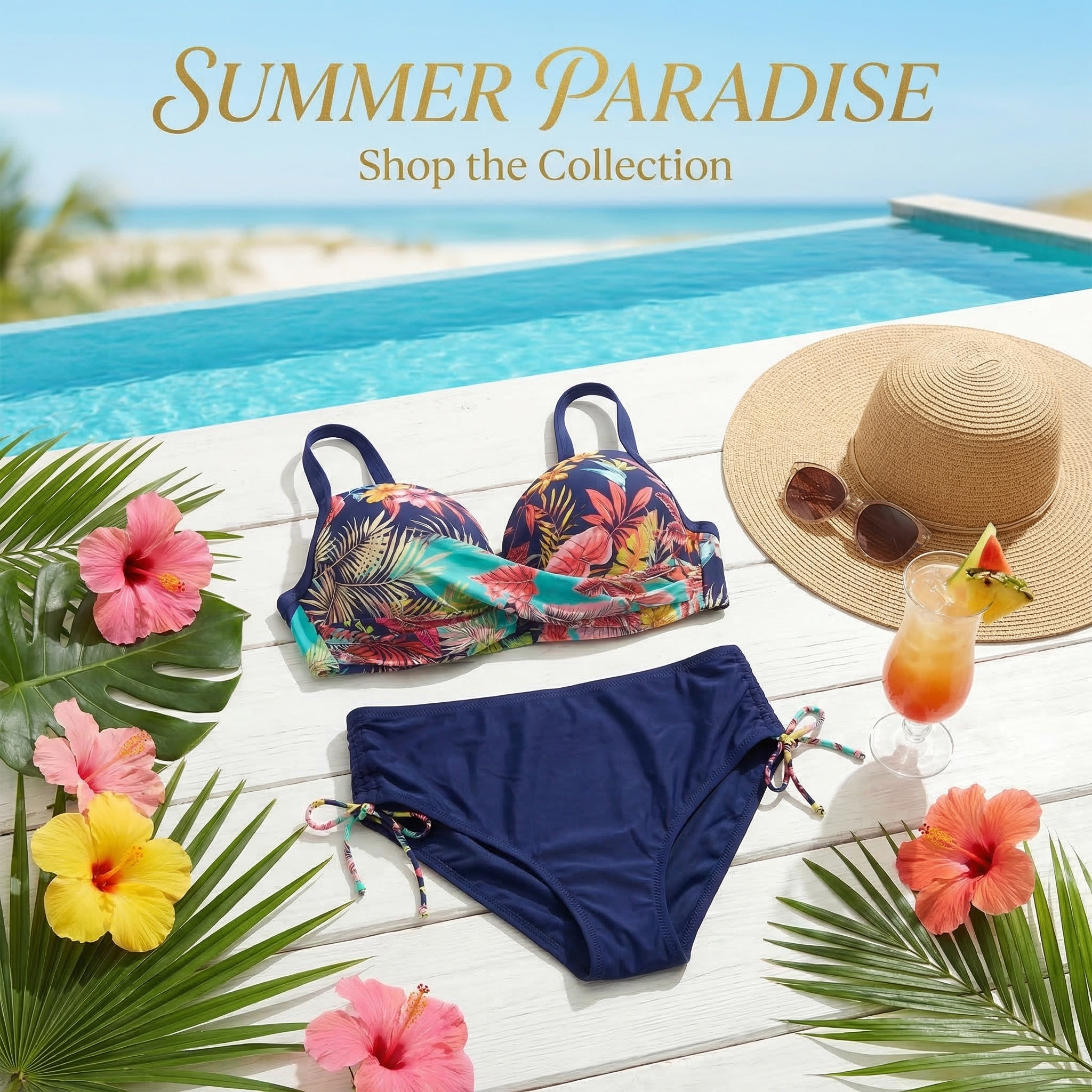 Дамски бански половинки