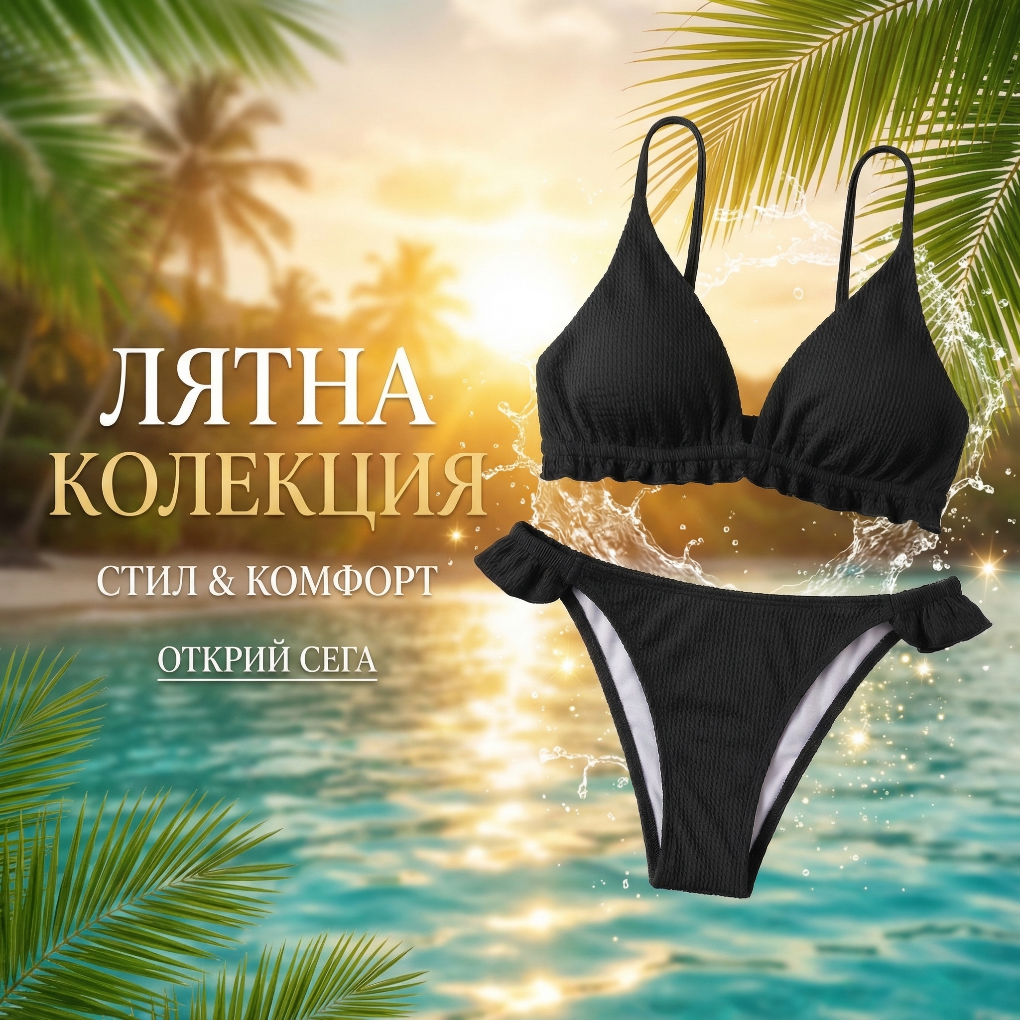 Дамски бански половинки