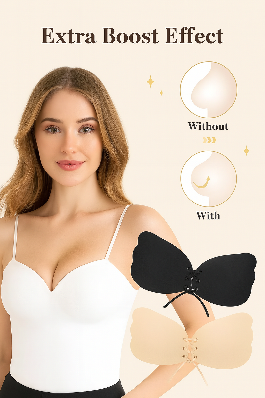 Сутиен без презрамки и гръб