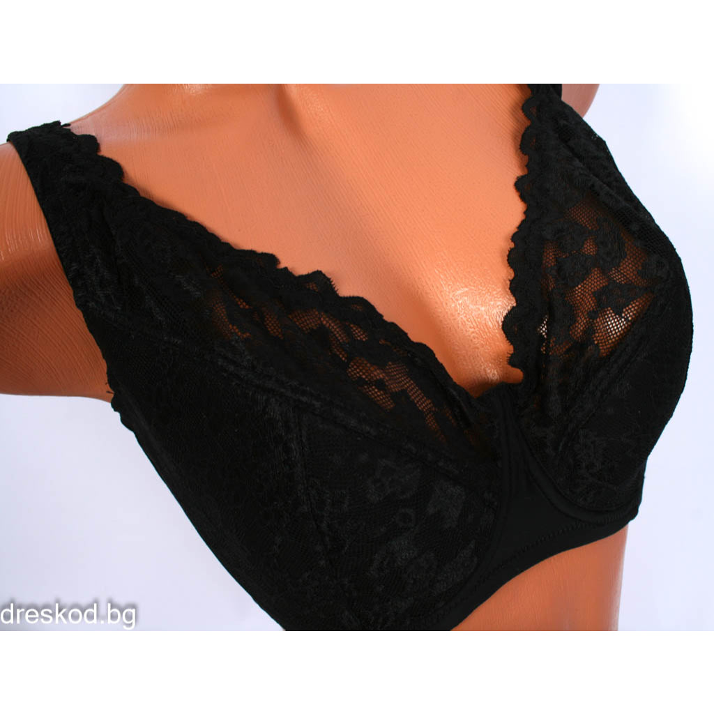 Сутиен с дантела мека чашка /чашка E/