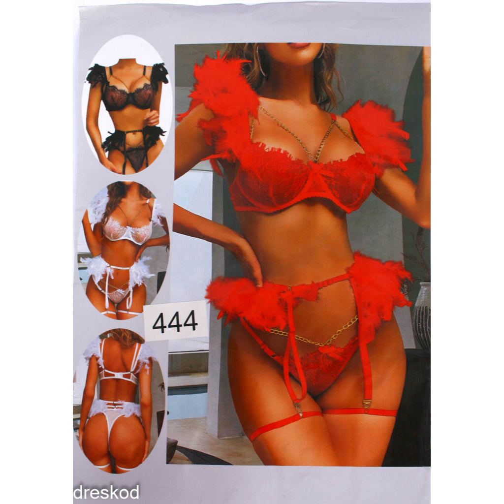 Секси Еротичен комплект с пера