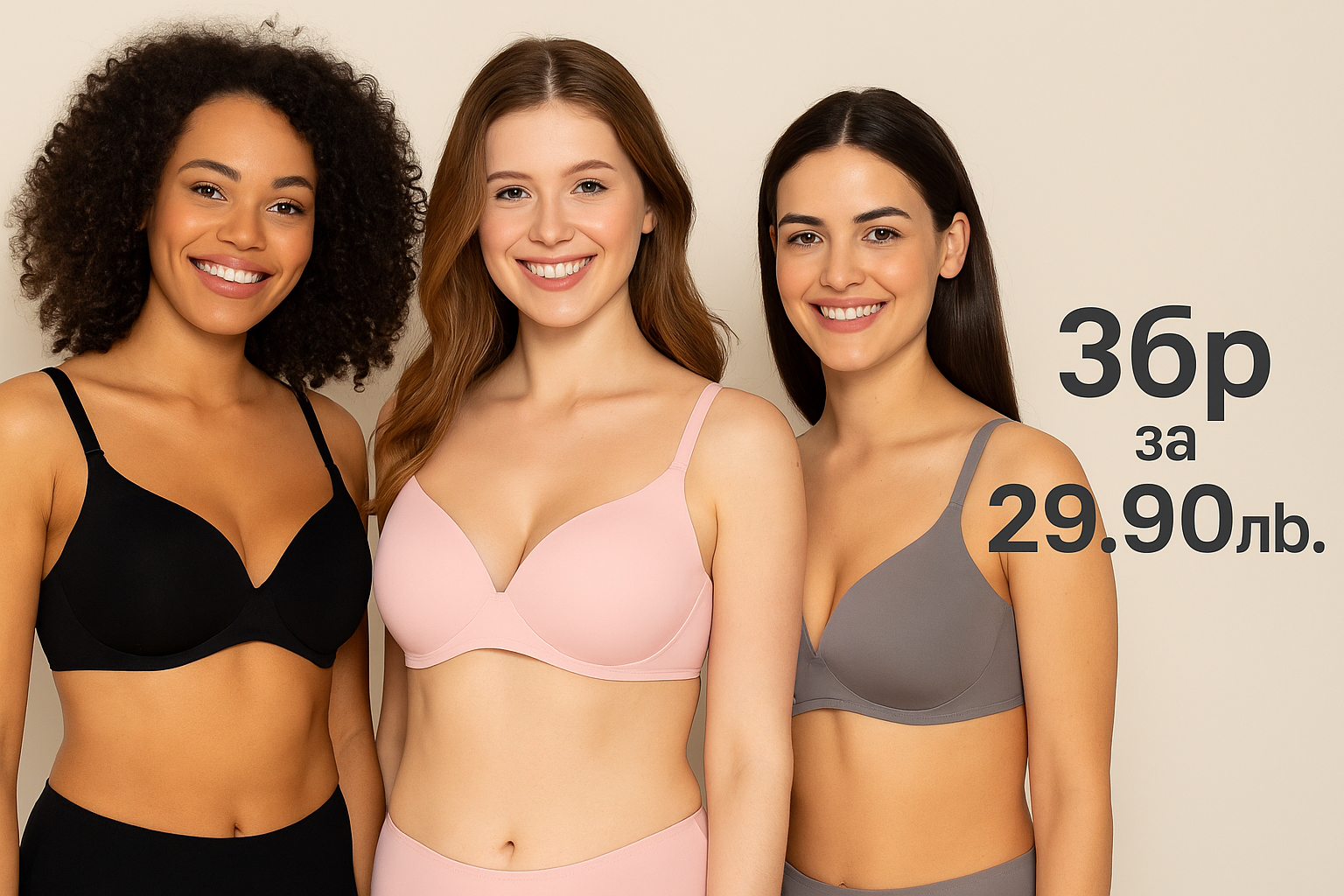 Комплект сутиени /чашка B/