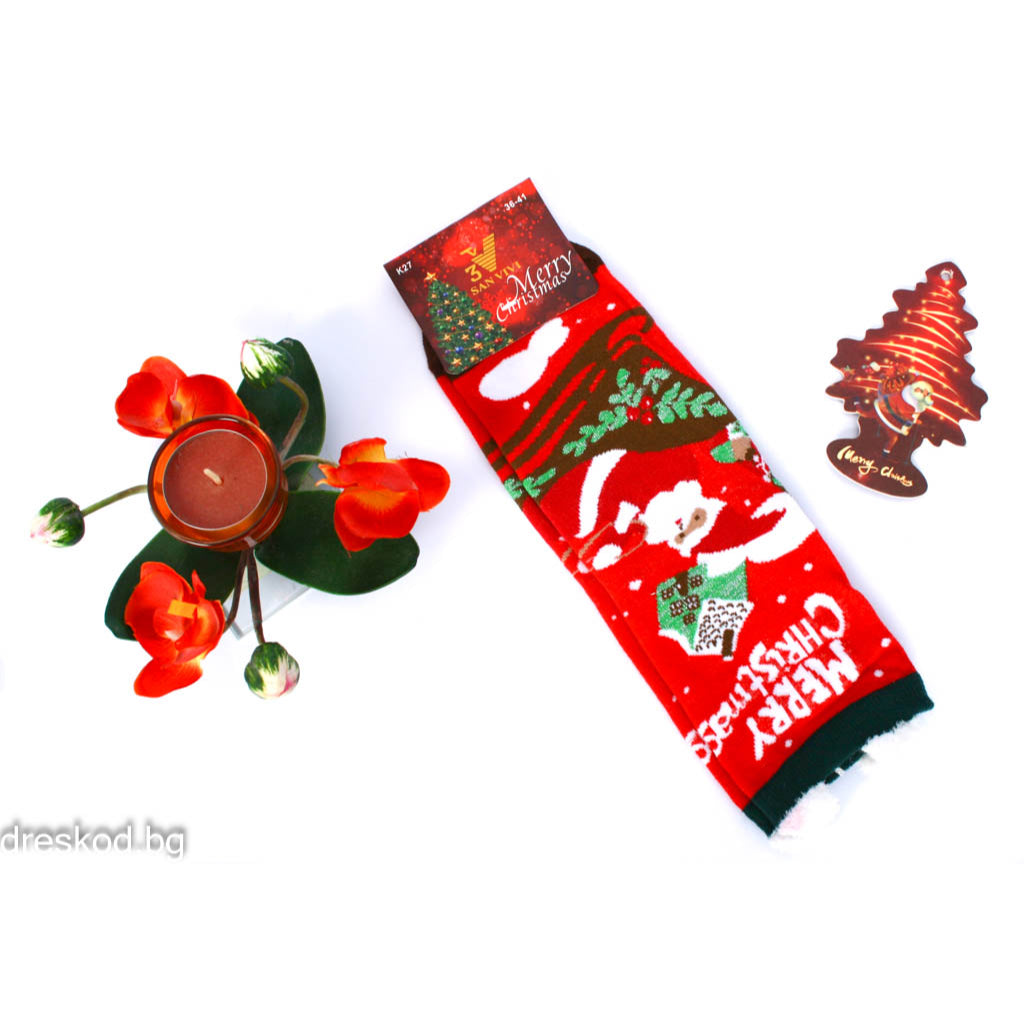 Дамски коледни чорапи
