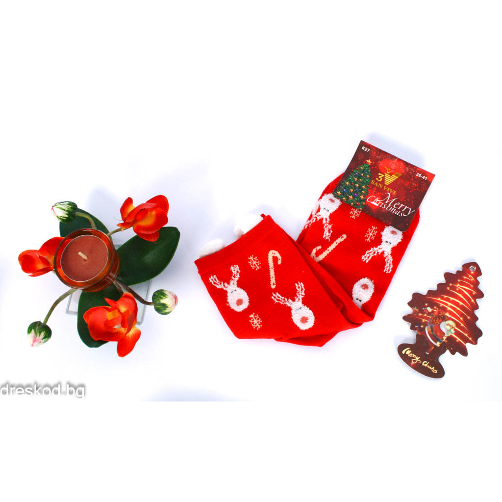 Дамски коледни чорапи