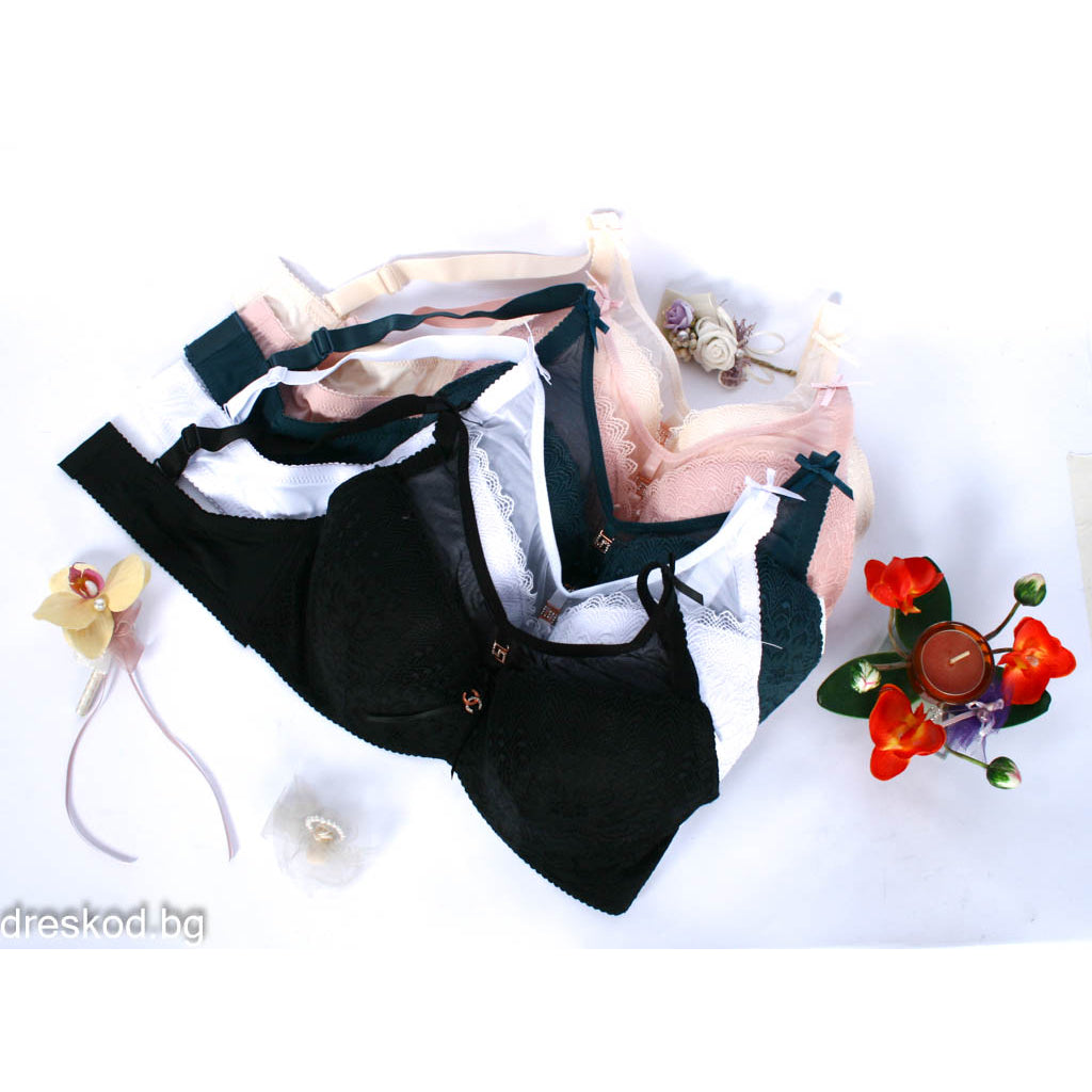 Сутиен с дантела /чашка D/