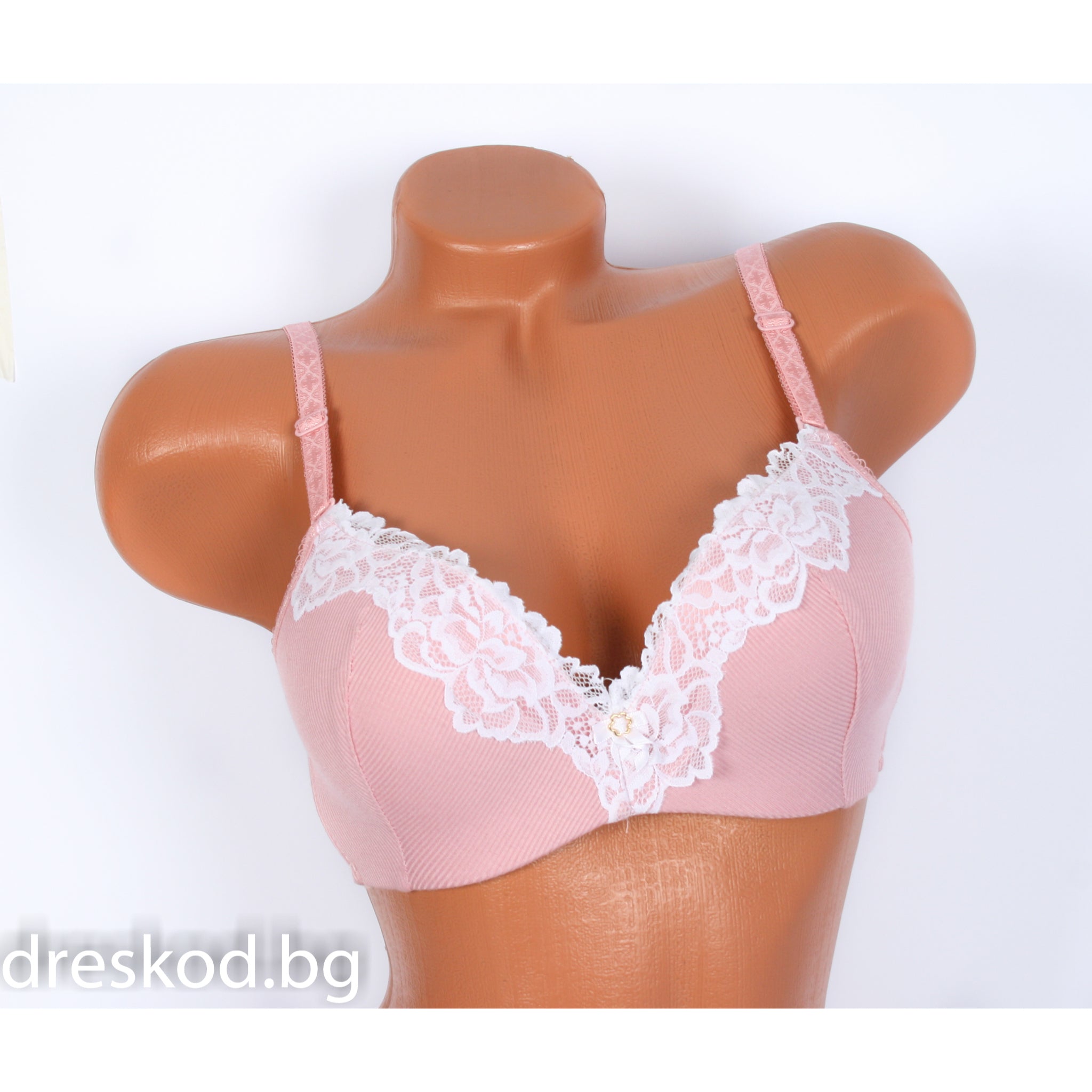 Сутиен в два цвята с дантела /чашка C/