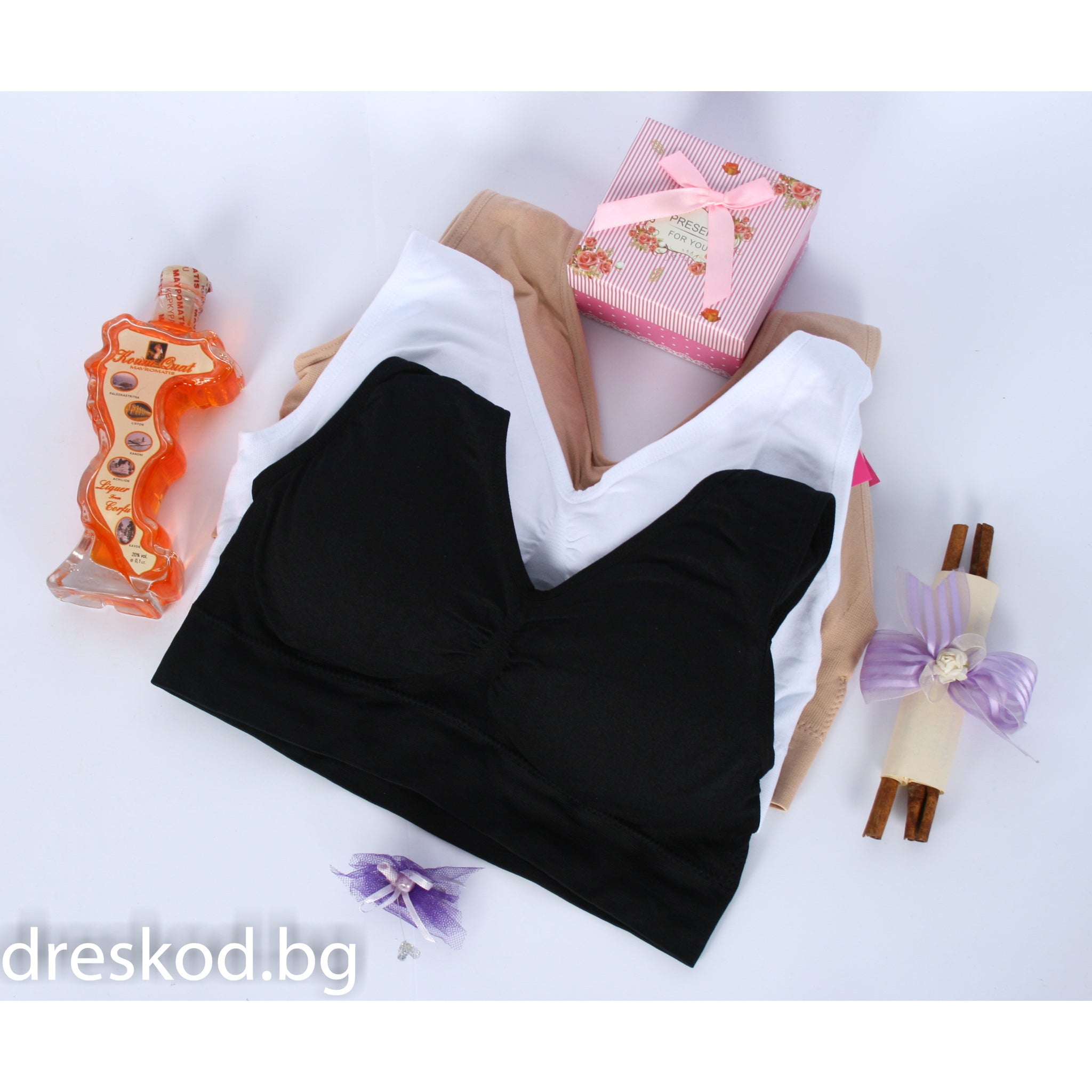 Бюстие - бежово