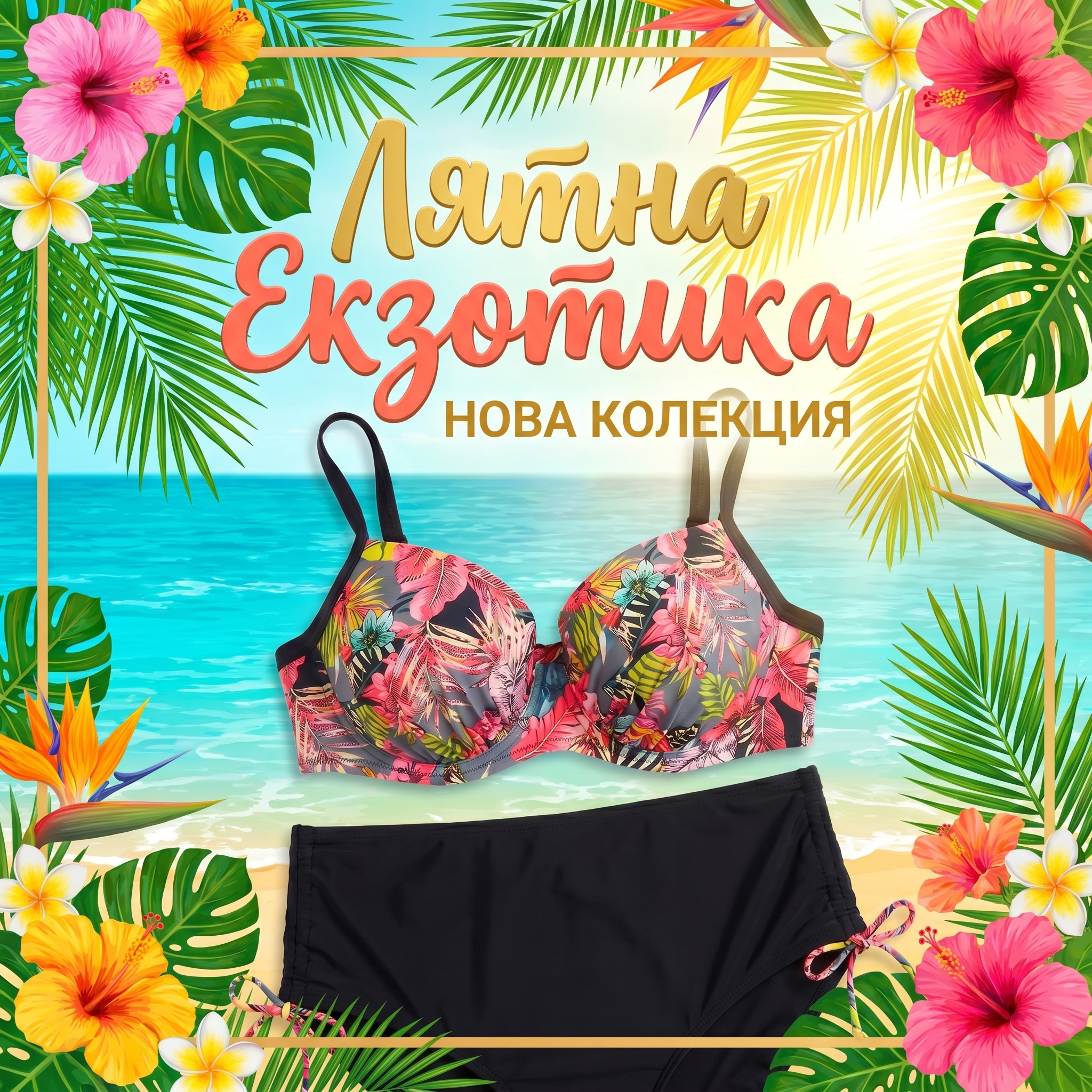 Дамски бански половинки
