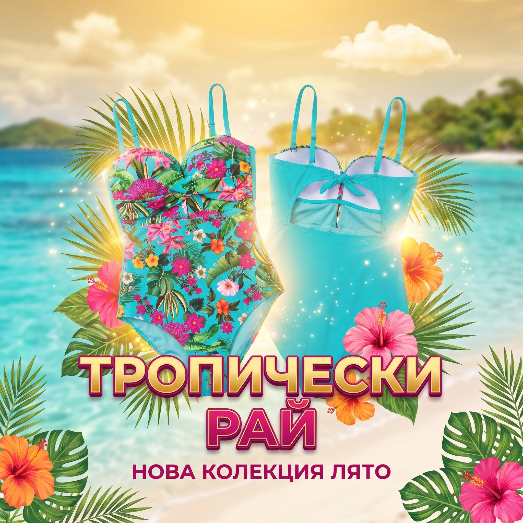 Цял бански "Тропик"