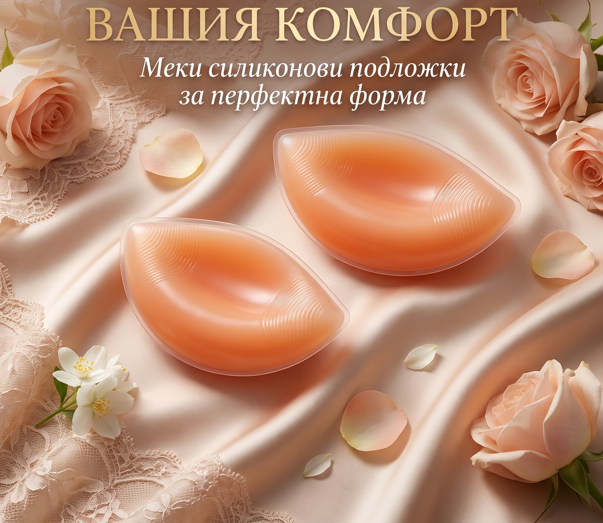 Невидими силиконови уголемяващи подплънки