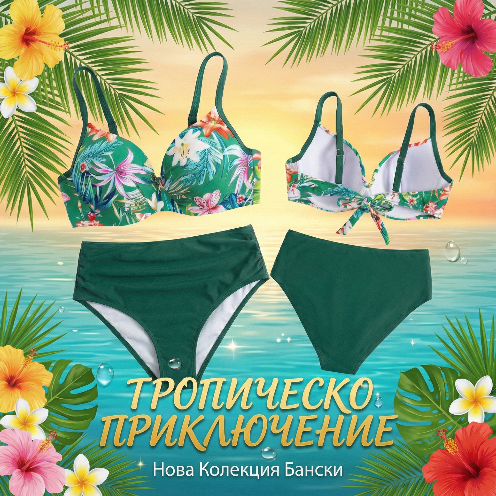 Цветен дамски бански