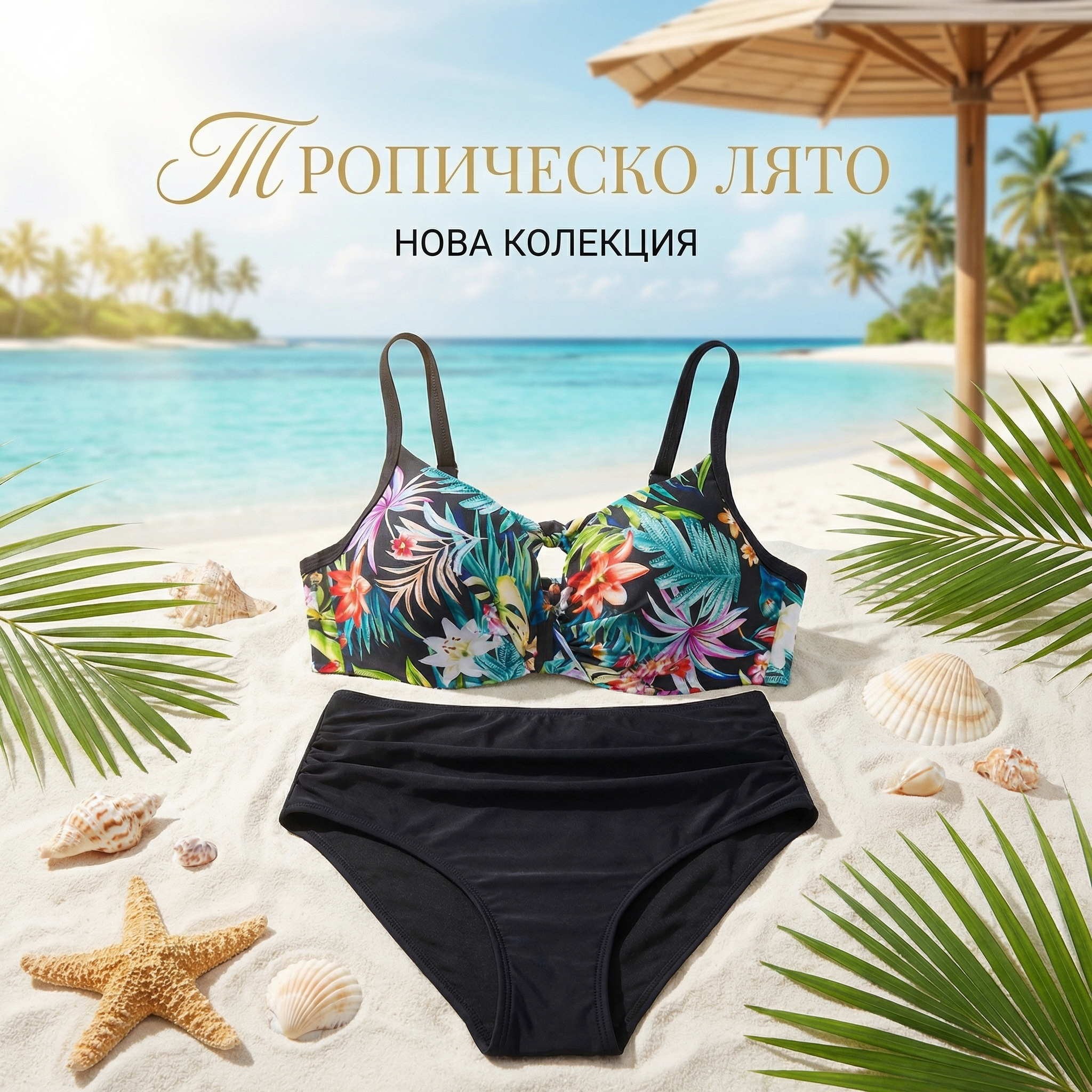 Дамски бански половинки